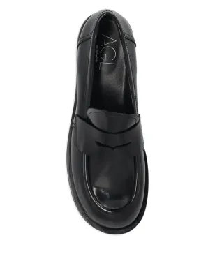 AGL penny-leather loafers - サムネイル2