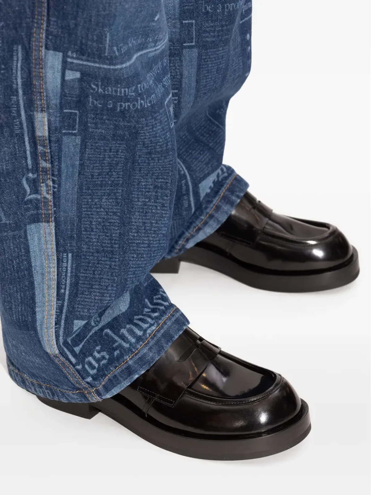 AGL penny-leather loafers - 画像3