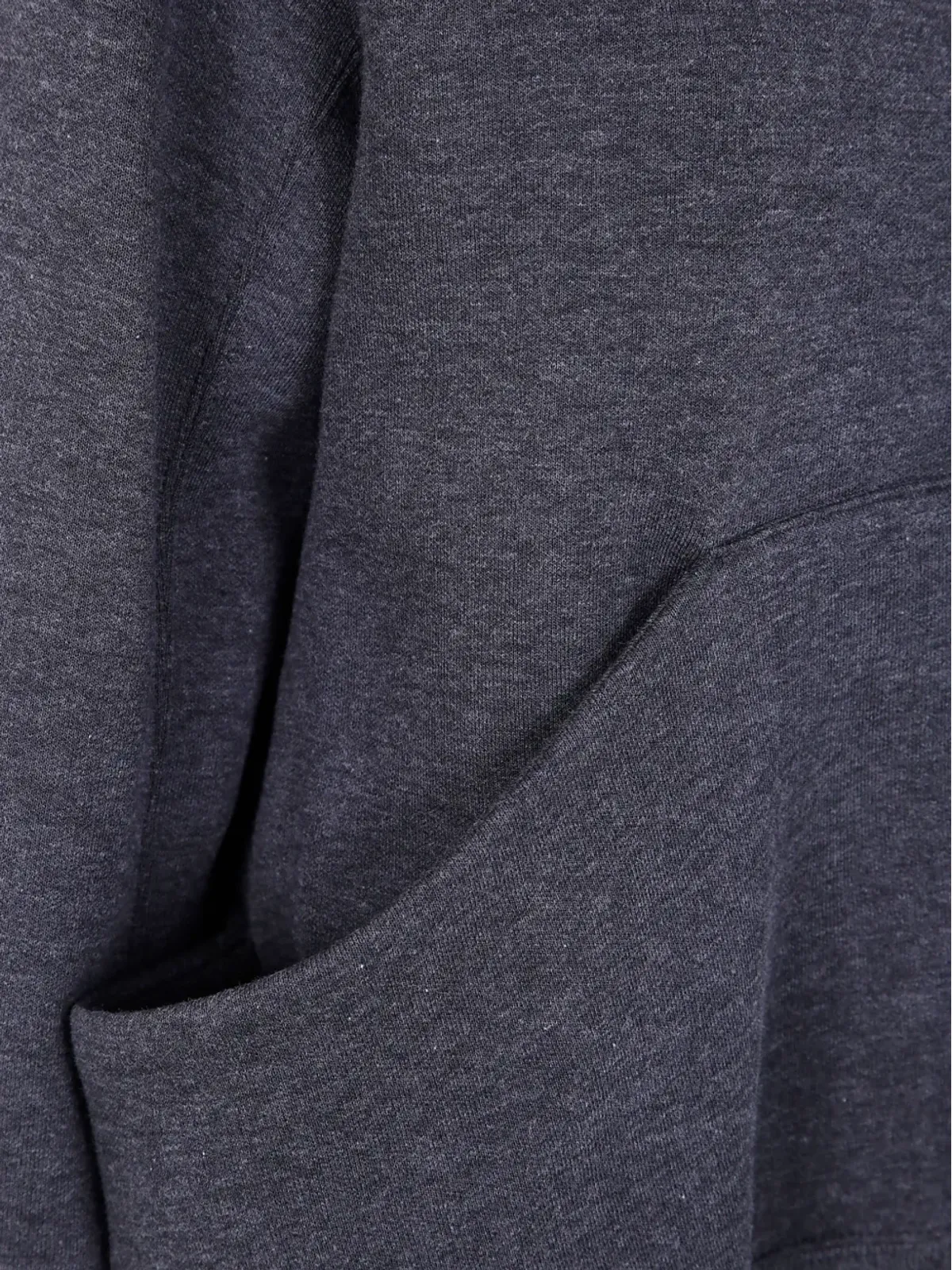 sacai スポンジフード付きジップアップスウェット - 画像3