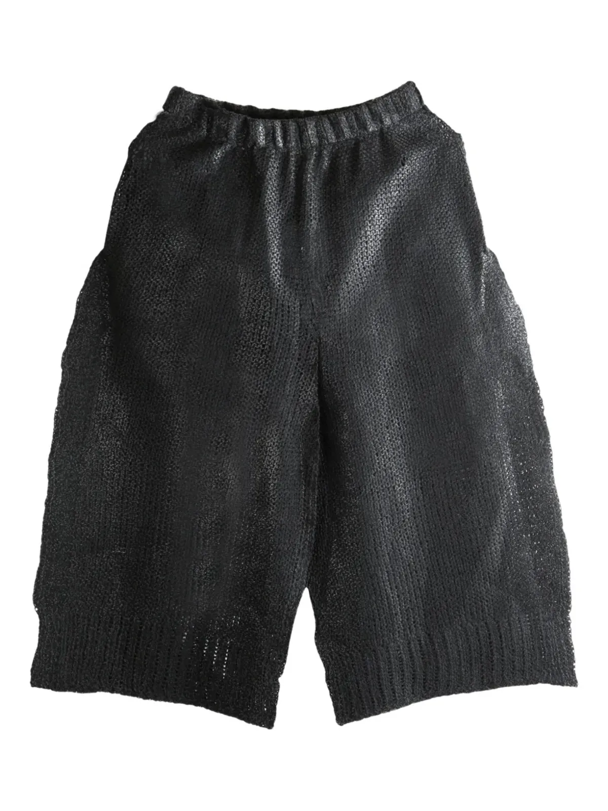 Issey Miyake エラスティック付きパンツ IM58KF282 ブラック - 画像1