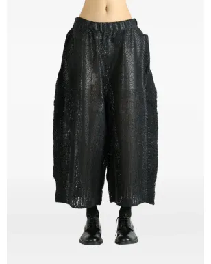 Issey Miyake エラスティック付きパンツ IM58KF282 ブラック - サムネイル2