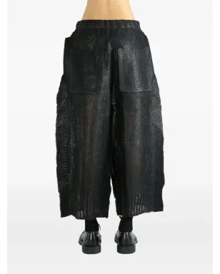 Issey Miyake エラスティック付きパンツ IM58KF282 ブラック - サムネイル4