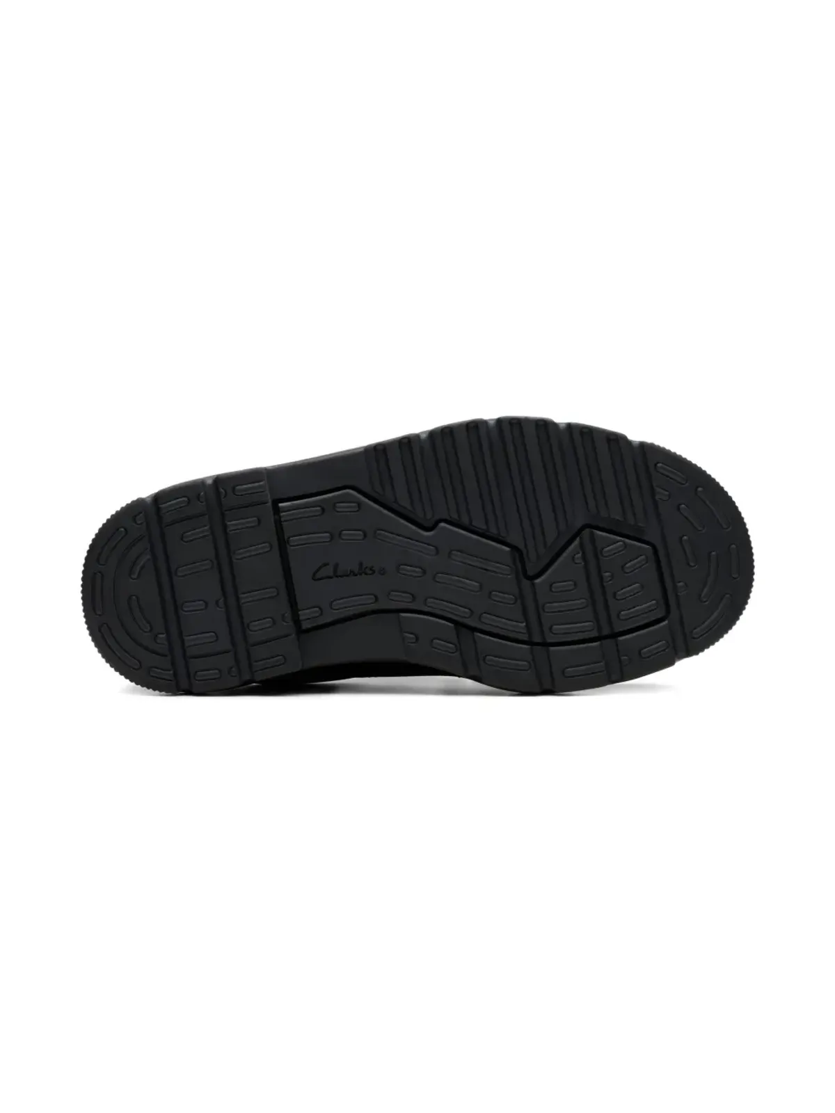 Clarks Kids Lorcam Edge レザー スニーカー ブラック - 画像2