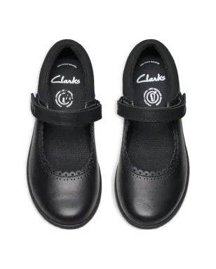 Clarks Kids エッチ ピュア キッド スカラップエッジ バレリーナ - サムネイル3