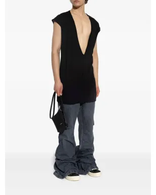 Rick Owens DRKSHDW ディープVネック ノースリーブトップ - サムネイル2