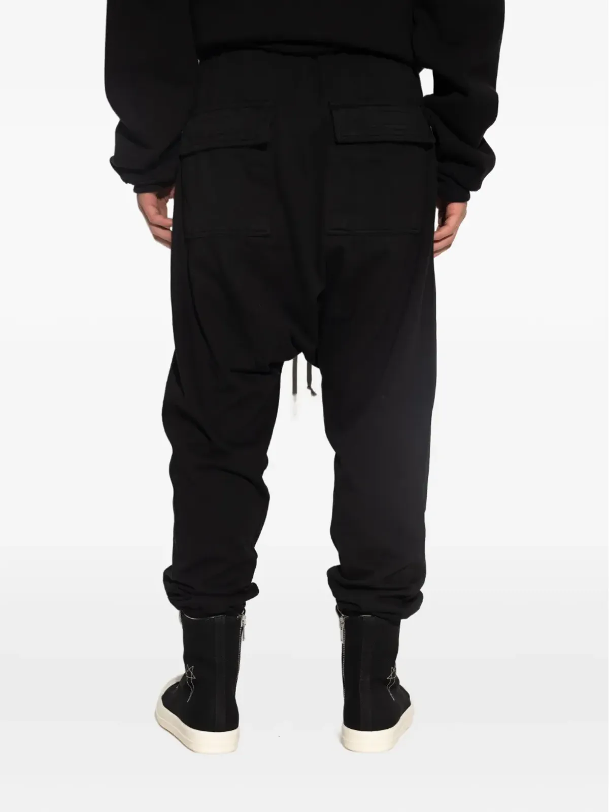 Rick Owens DRKSHDW コットン ドロップクロッチ パンツ - 画像4