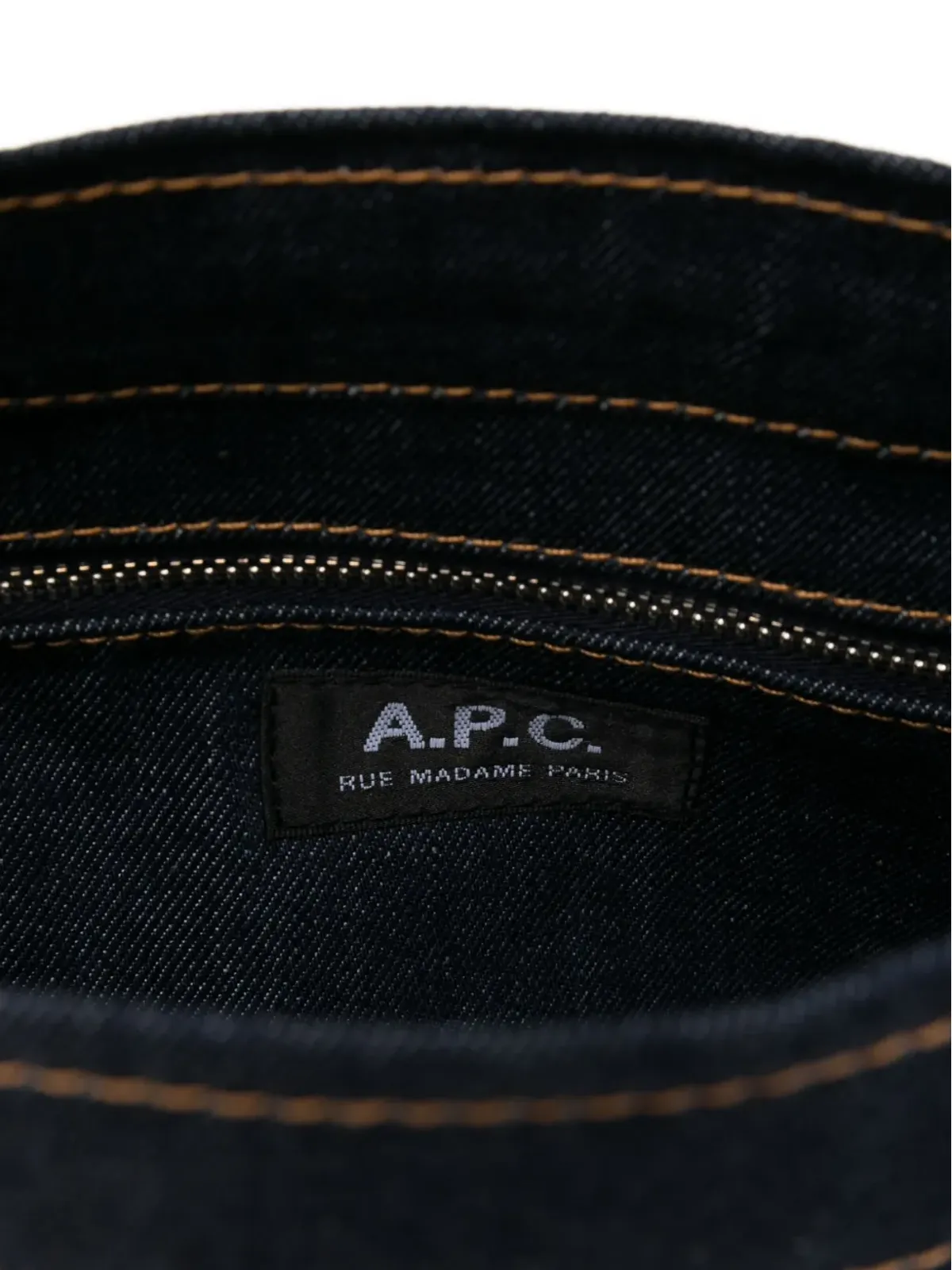 A.P.C. ロゴディテール デニム トートバッグ - 画像5