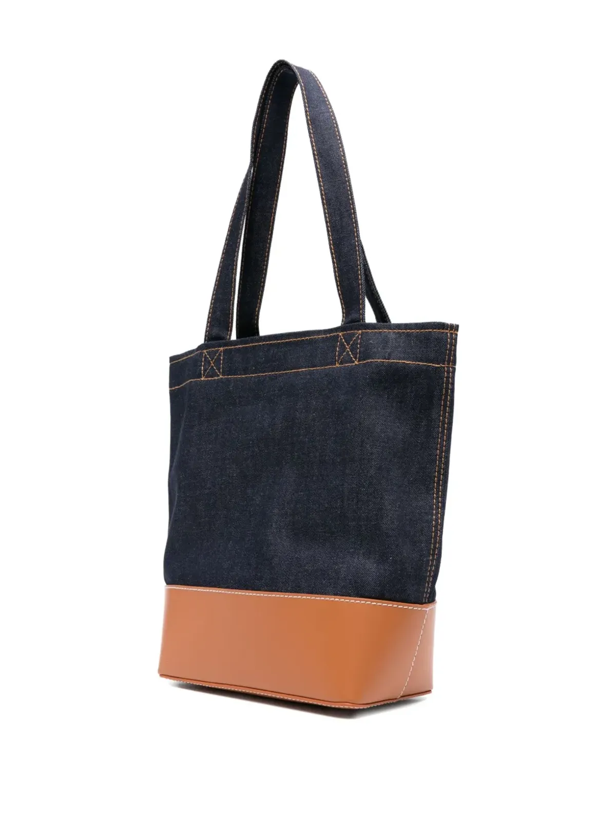 A.P.C. ロゴディテール デニム トートバッグ - 画像3