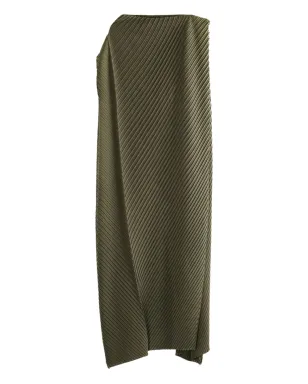 Issey Miyake フォールドプリーツ ノースリーブ ミディドレス - サムネイル4