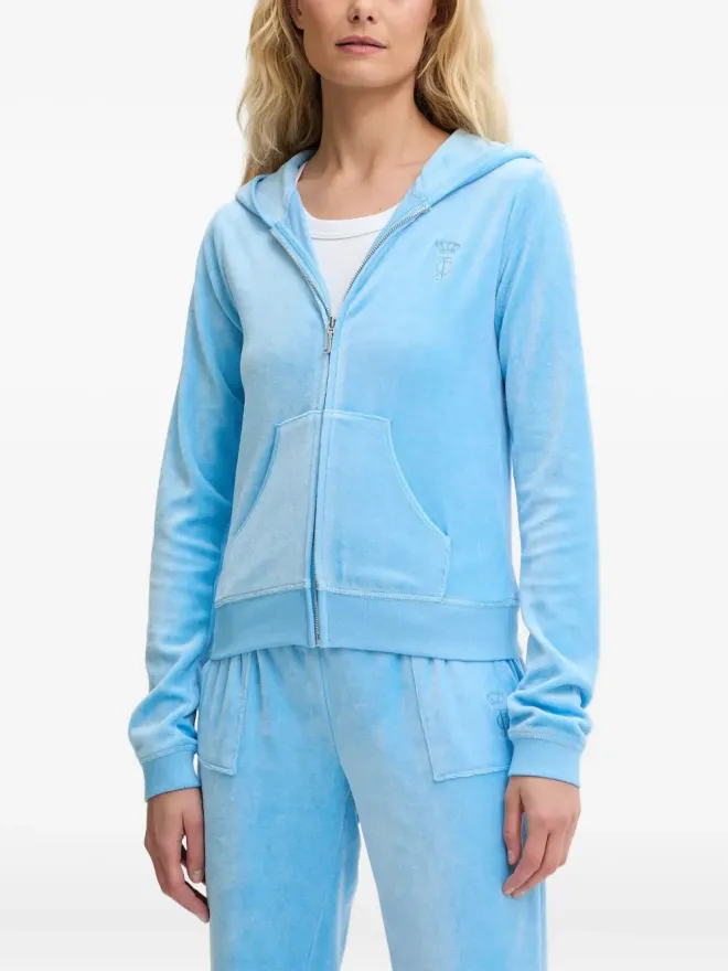 Juicy Couture Juicy Couture 刺繍ロゴ入りジップアップフーディの商品画像