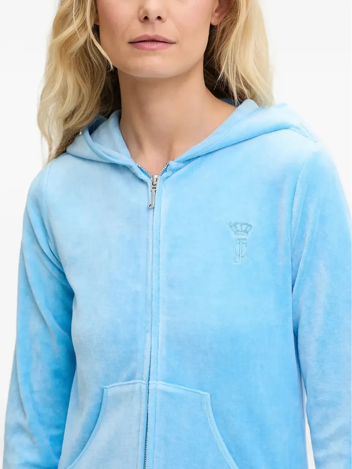 Juicy Couture 刺繍ロゴ入りジップアップフーディ - 画像4