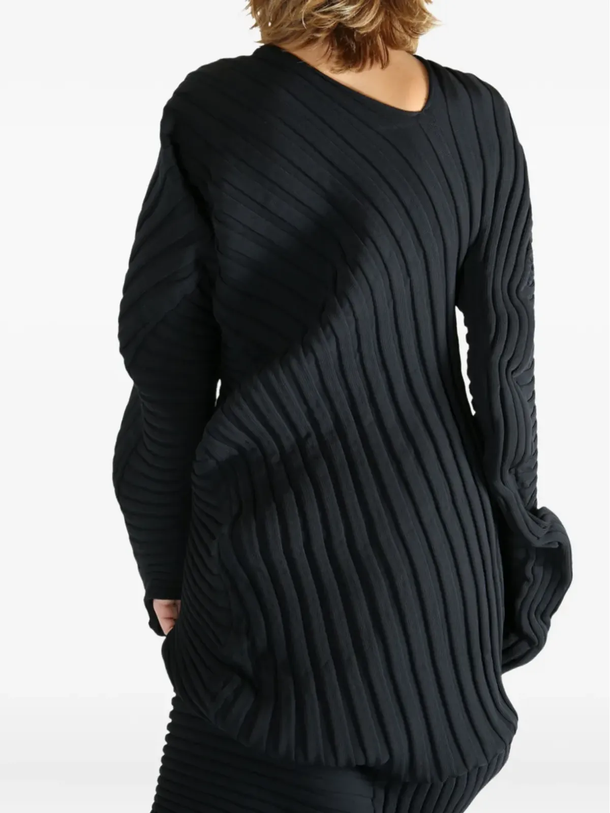 Issey Miyake アシンメトリックセーター - 画像5