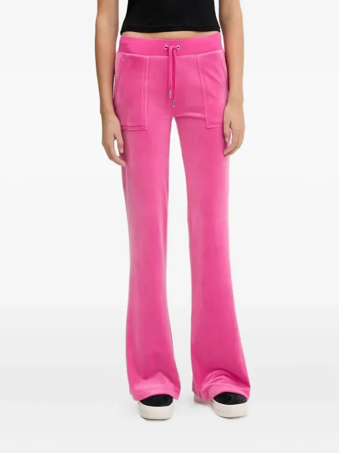 Juicy Couture Juicy Couture flap-pocket drawstring trousers - Pinkの商品画像
