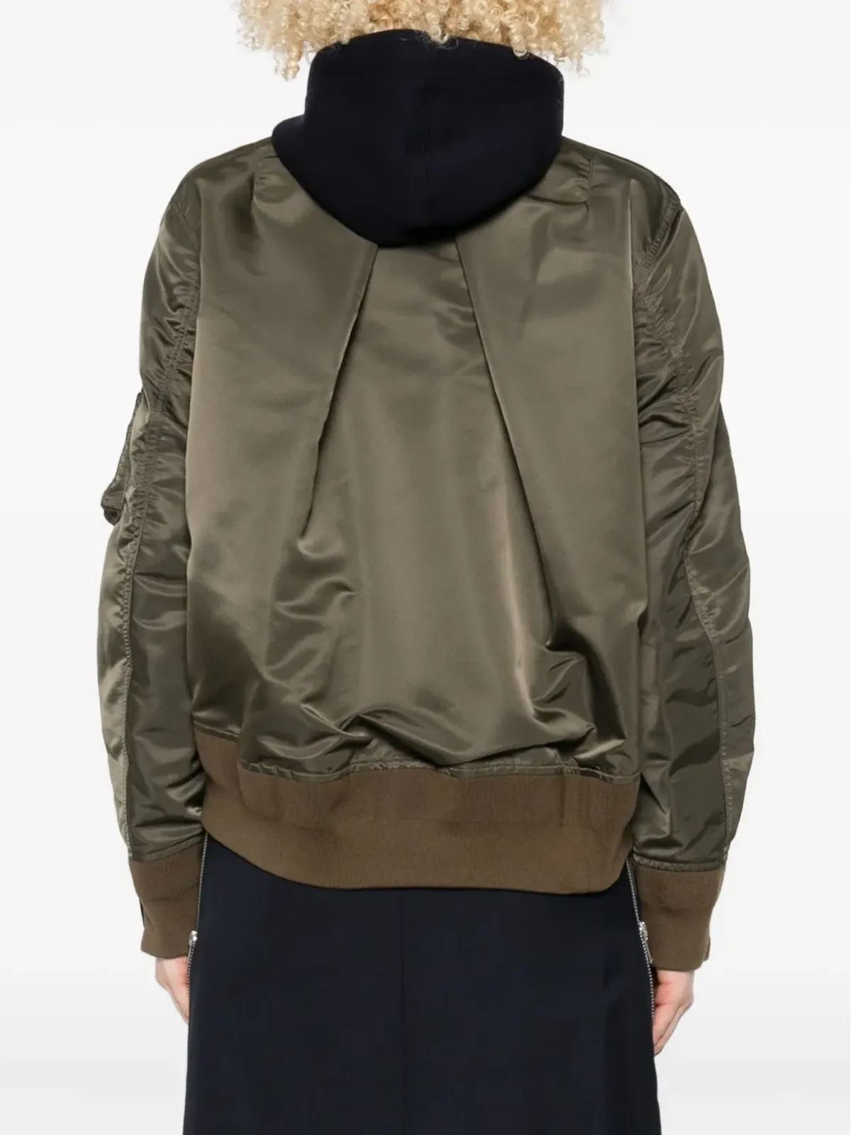 sacai パネル切替フード付きジャケット - 画像4