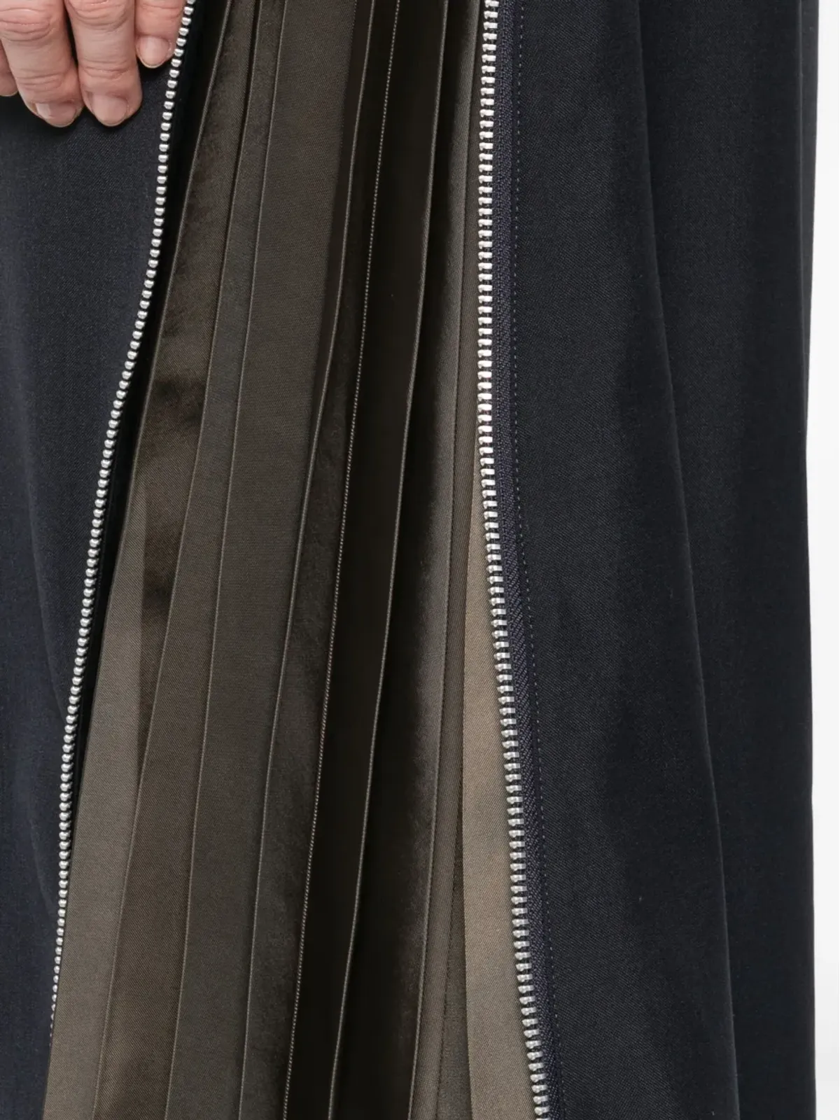 sacai プリーツディテールスカート - 画像5