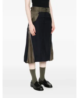 sacai プリーツディテールスカート - サムネイル3