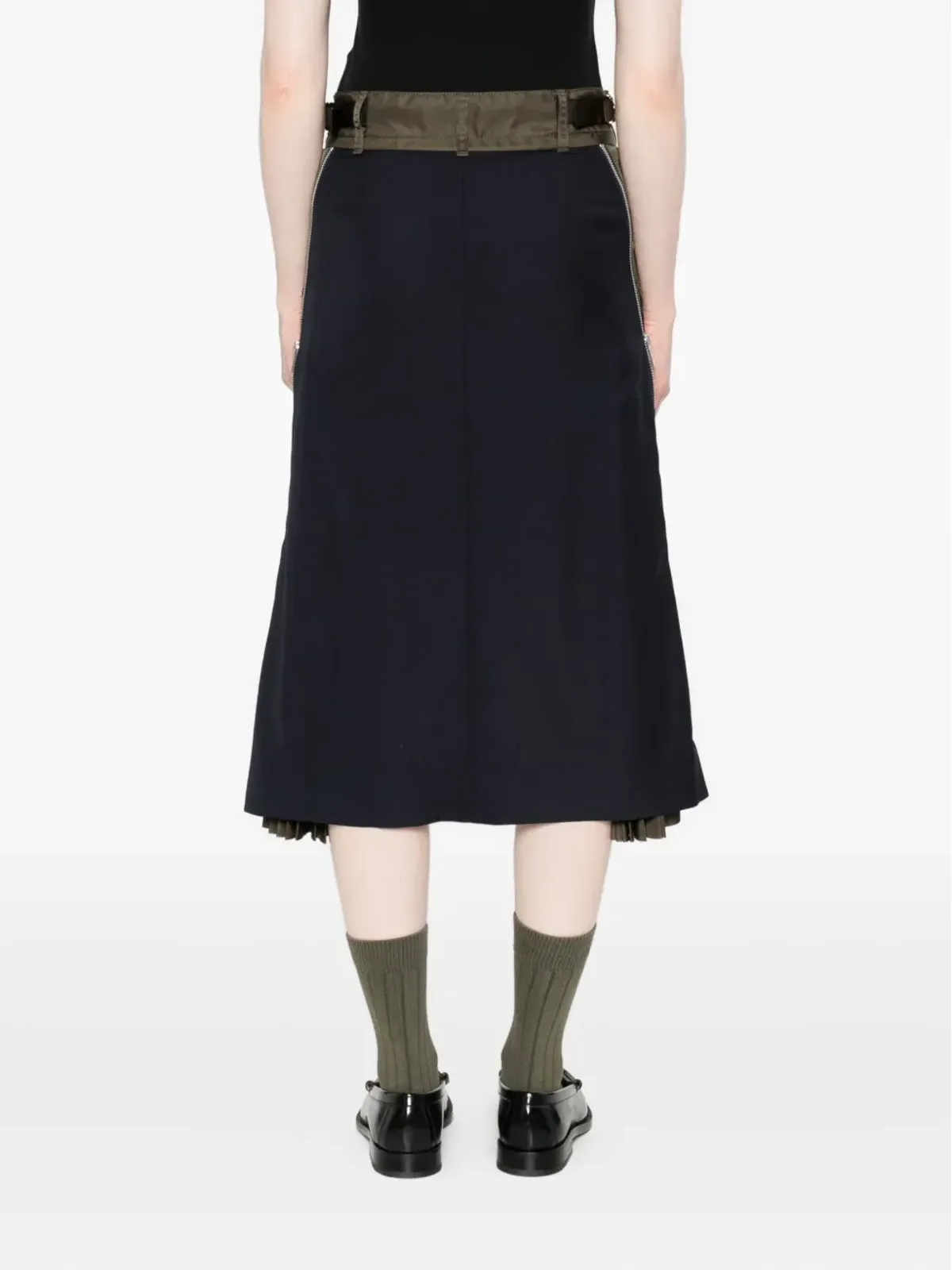 sacai プリーツディテールスカート - 画像4