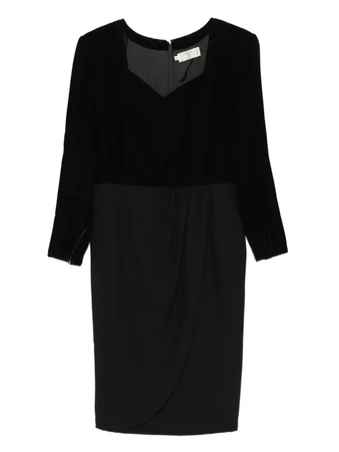 Valentino Garavani Pre-Owned Valentino Garavani Pre-Owned 1990年代 ベルベット ボディスドレスの商品画像