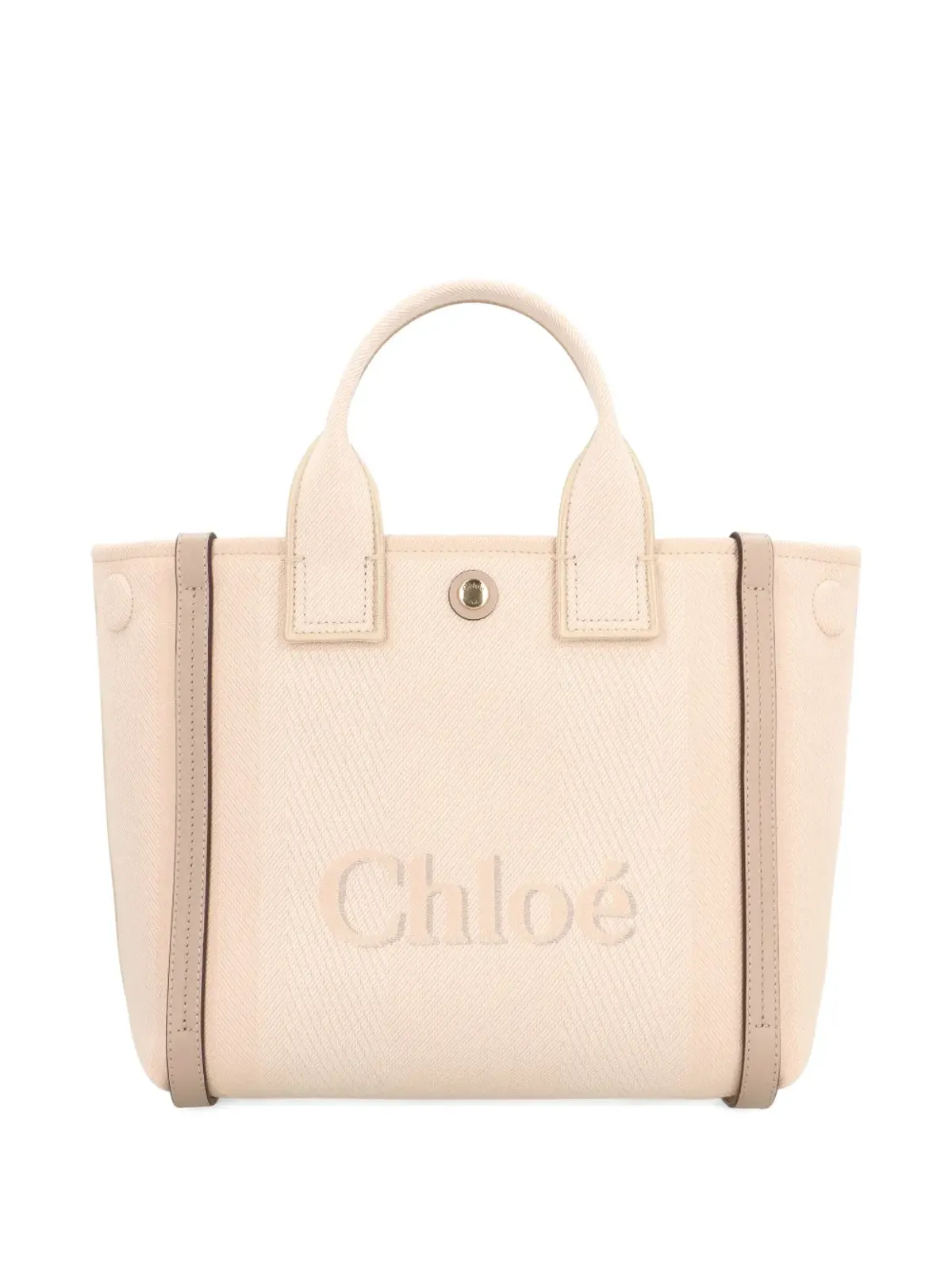 Chloé Carry ロゴエンボス キャンバス トートバッグ - 画像2