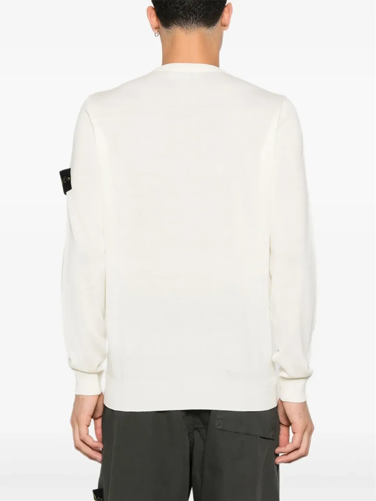 Stone Island 5100071 パッチポケット付きウールセーター - 画像4