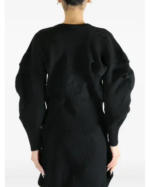 Issey Miyake リブ編みパネルドトップス - サムネイル5