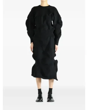 Issey Miyake リブ編みパネルドトップス - サムネイル2