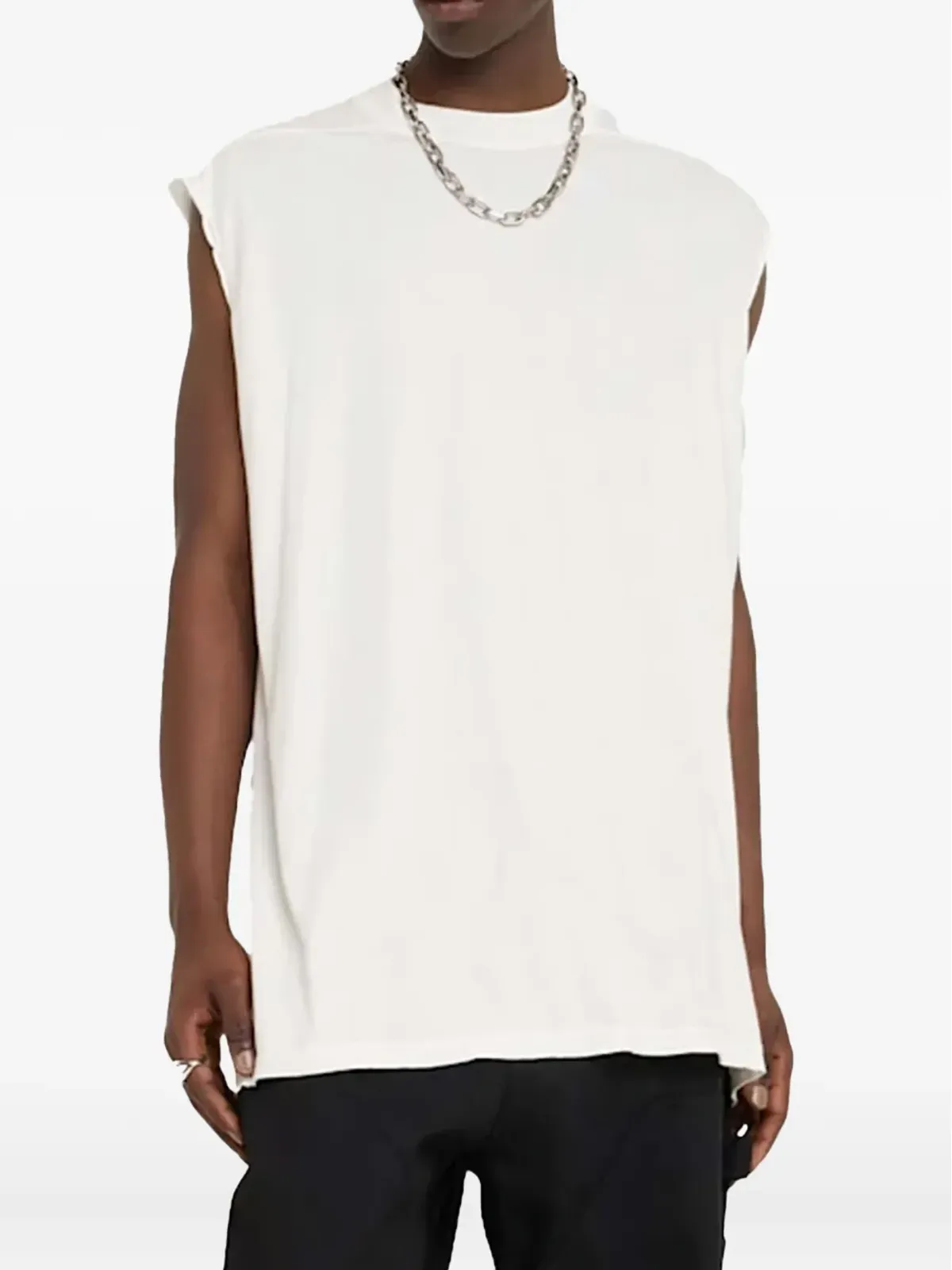 Rick Owens DRKSHDW 生縁ノースリーブタンクトップ - 画像2