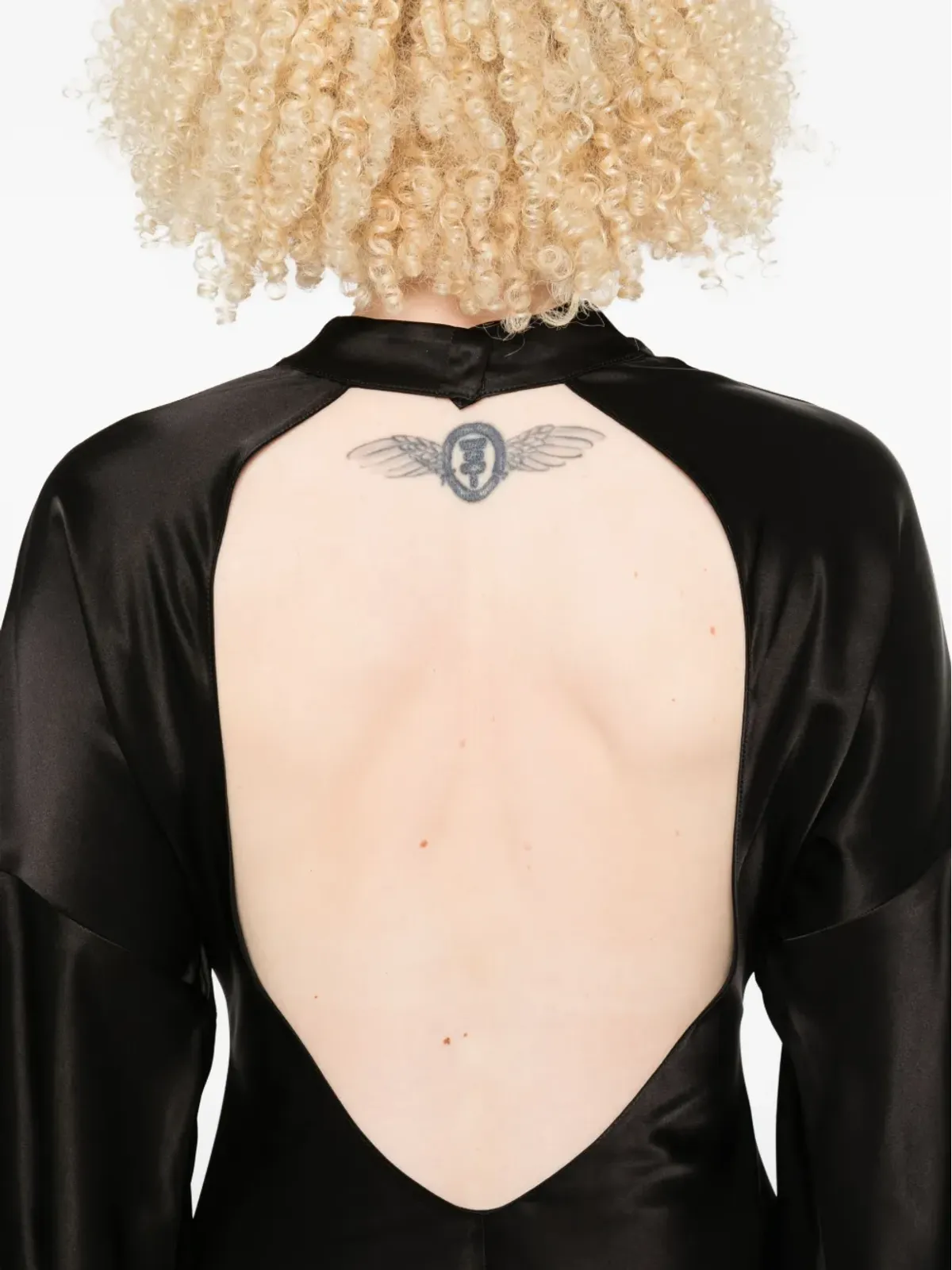 PINKO open-back midi dress - Black - 画像5