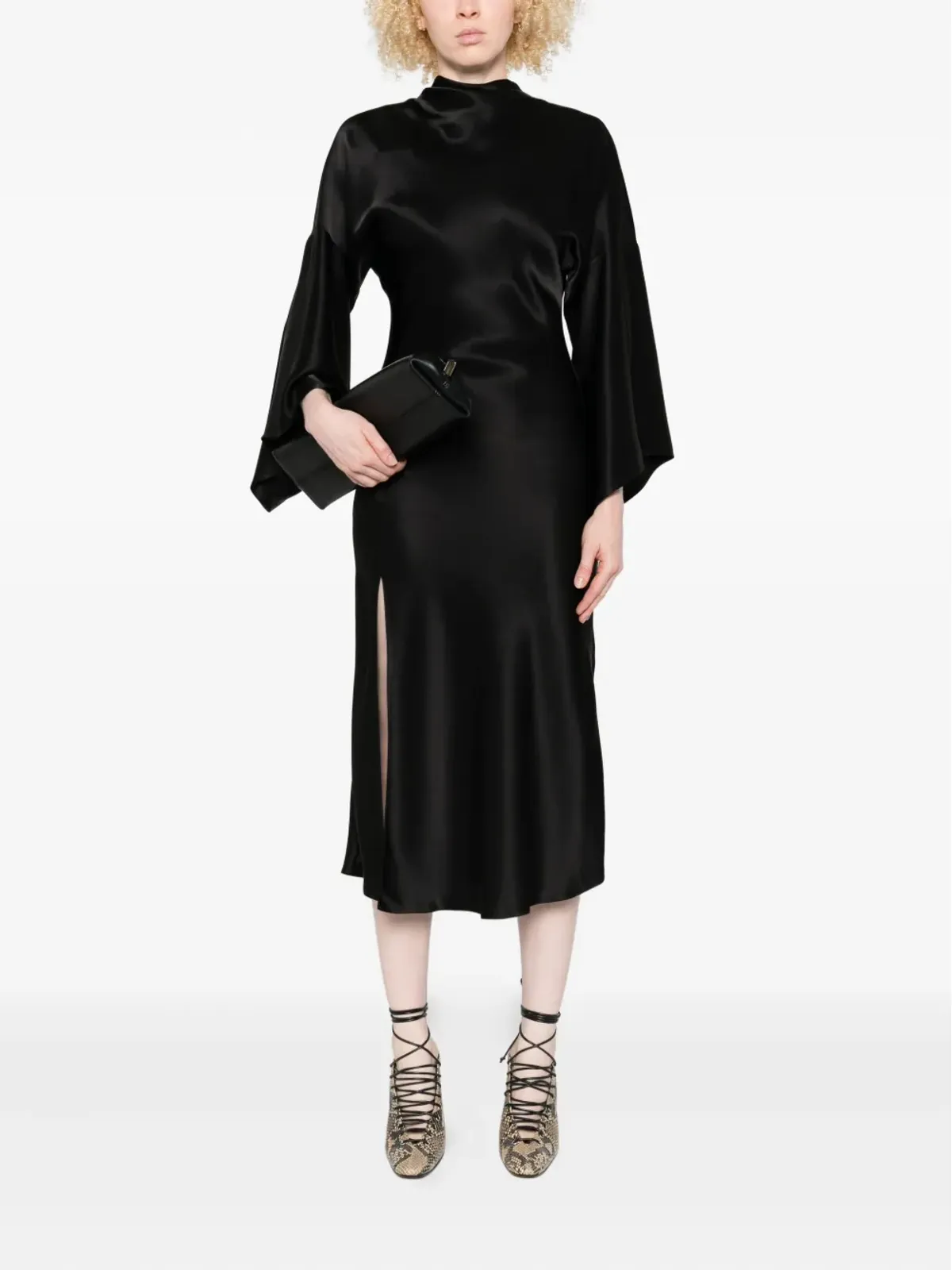 PINKO open-back midi dress - Black - 画像2