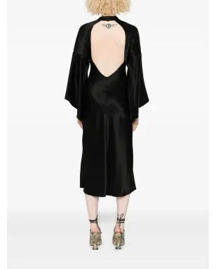 PINKO open-back midi dress - Black - サムネイル4