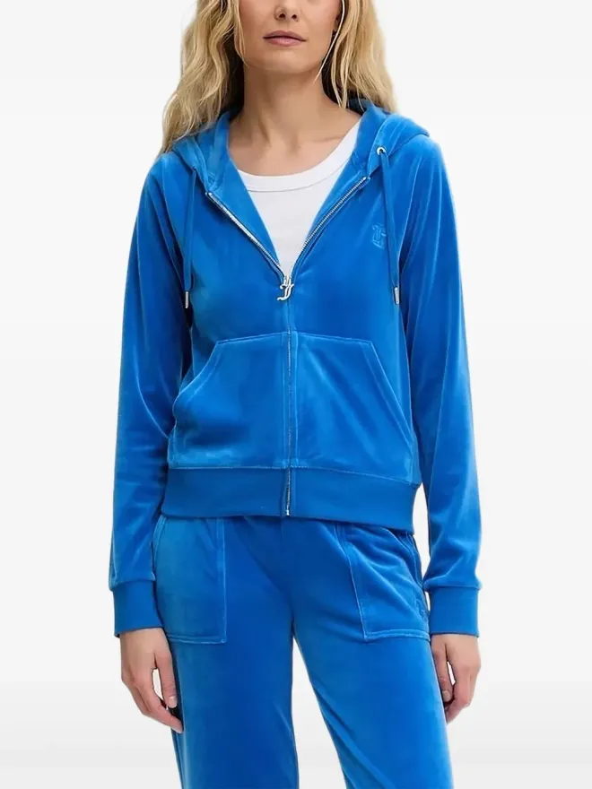 Juicy Couture Juicy Couture ロゴ刺繍ジップアップパーカー - ブルーの商品画像