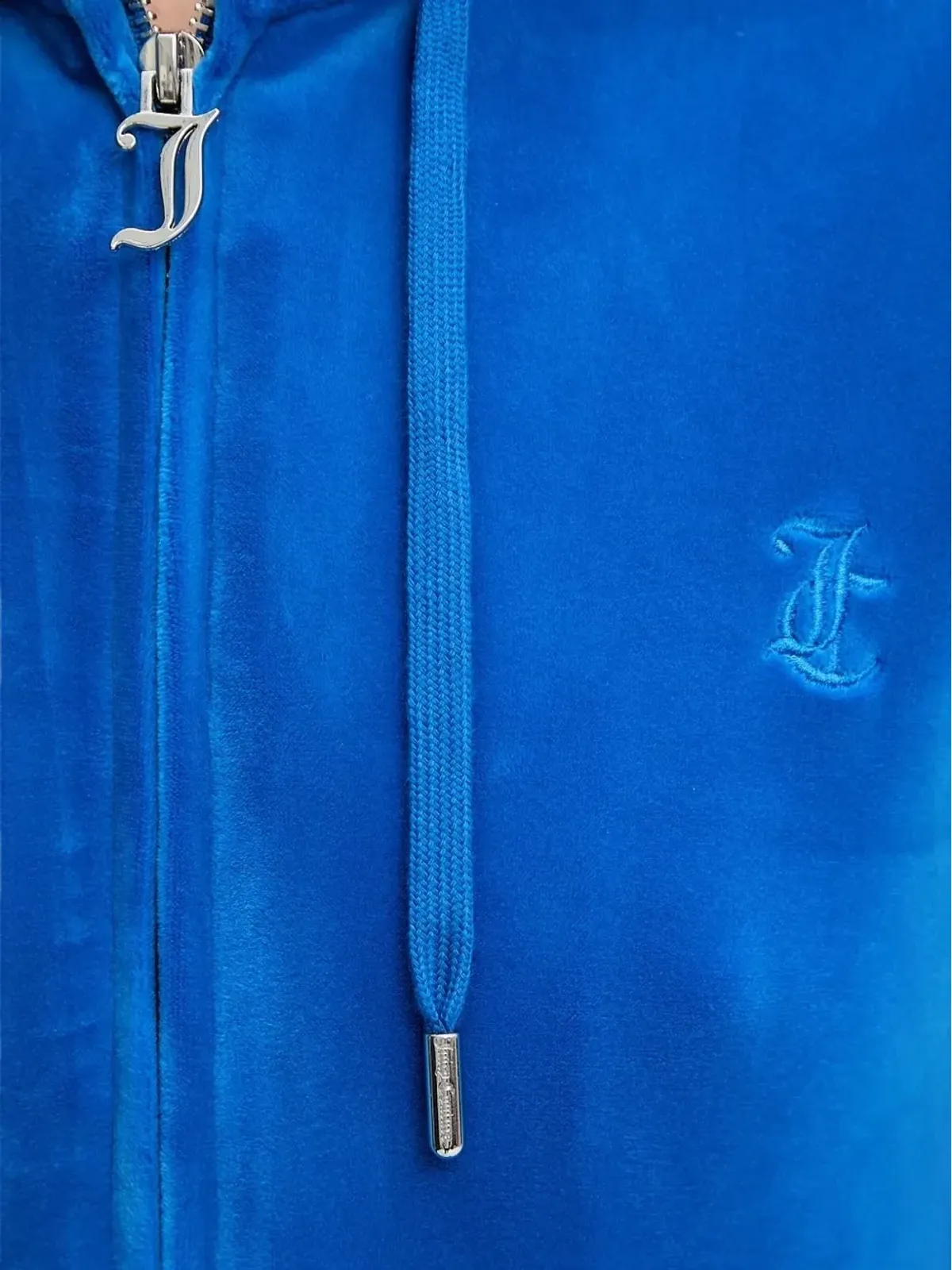Juicy Couture ロゴ刺繍ジップアップパーカー - ブルー - 画像4