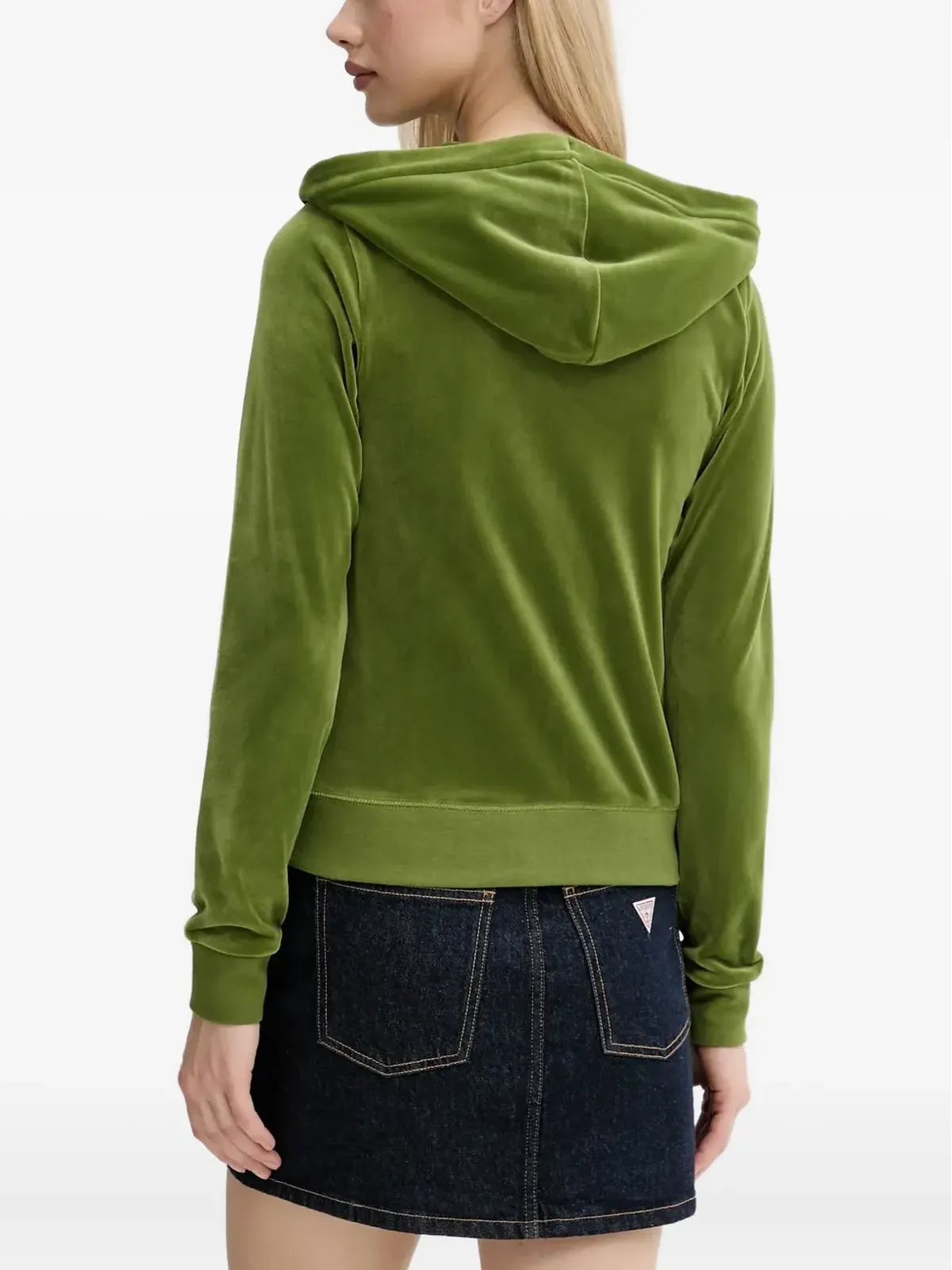 Juicy Couture ベロア地ジップアップパーカー - グリーン - 画像3
