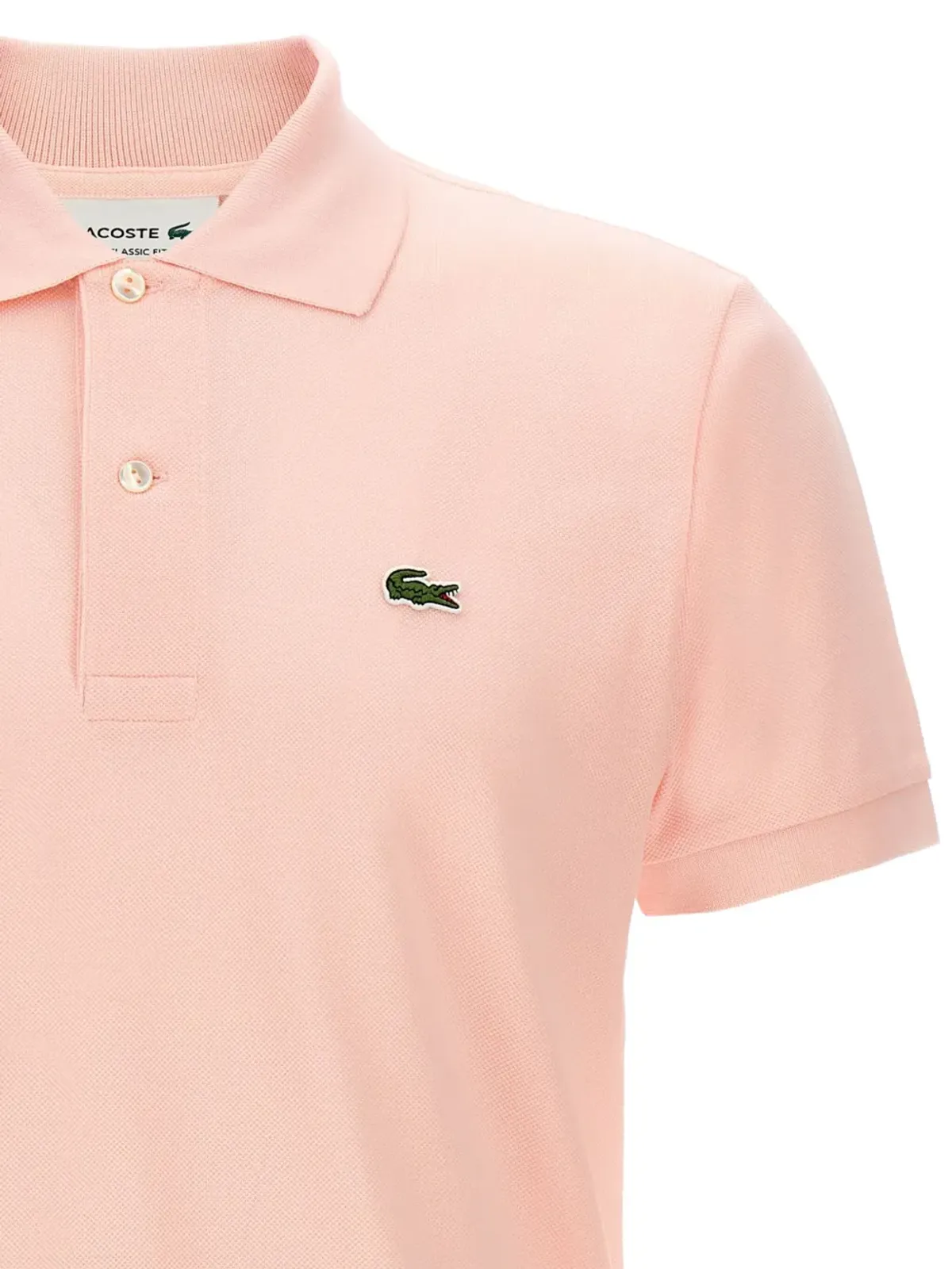 Lacoste ロゴディテール ポロシャツ - ピンク - 画像3