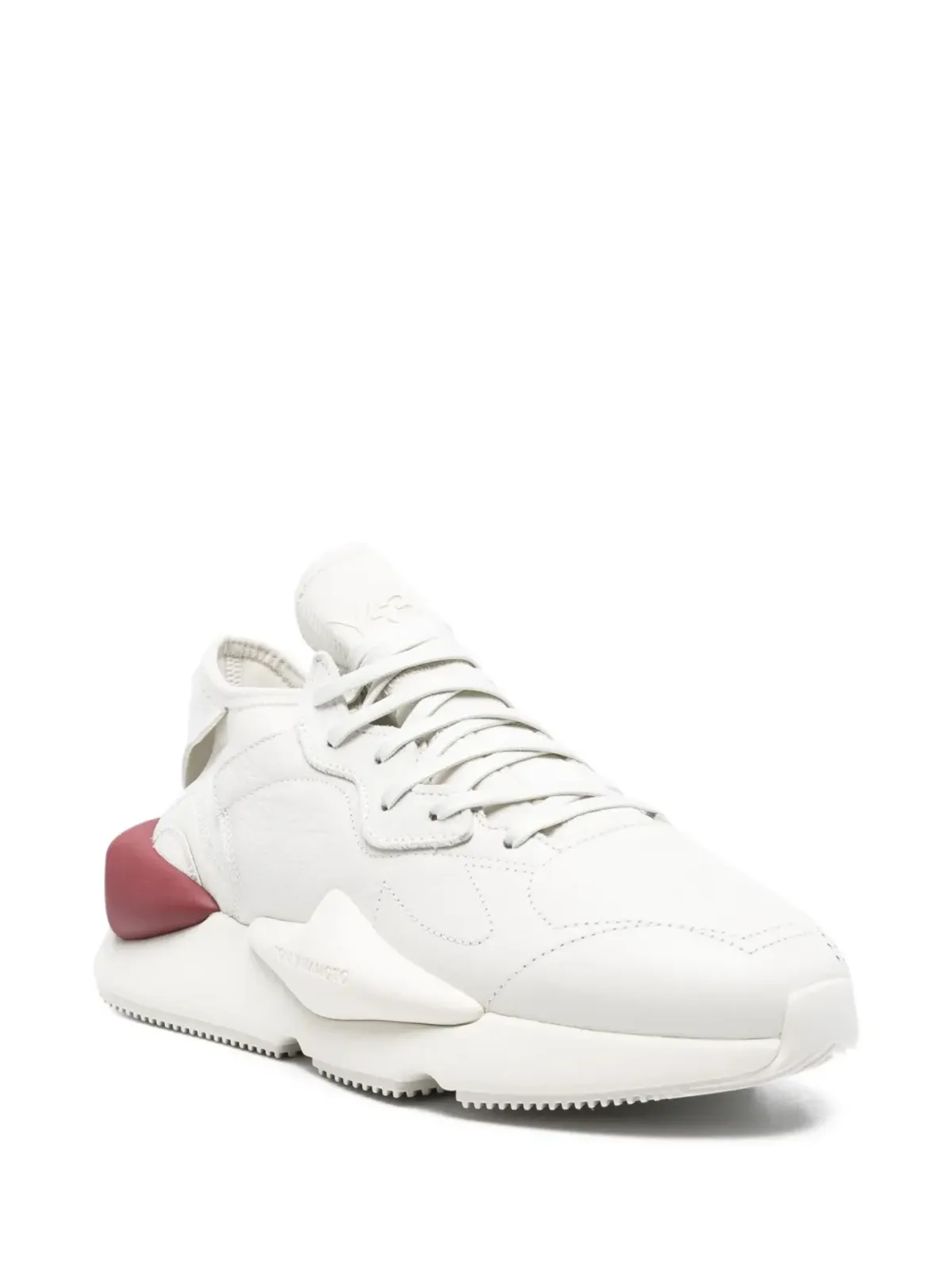 Y-3 Kaya レザーパネルドスニーカー ホワイト - 画像2