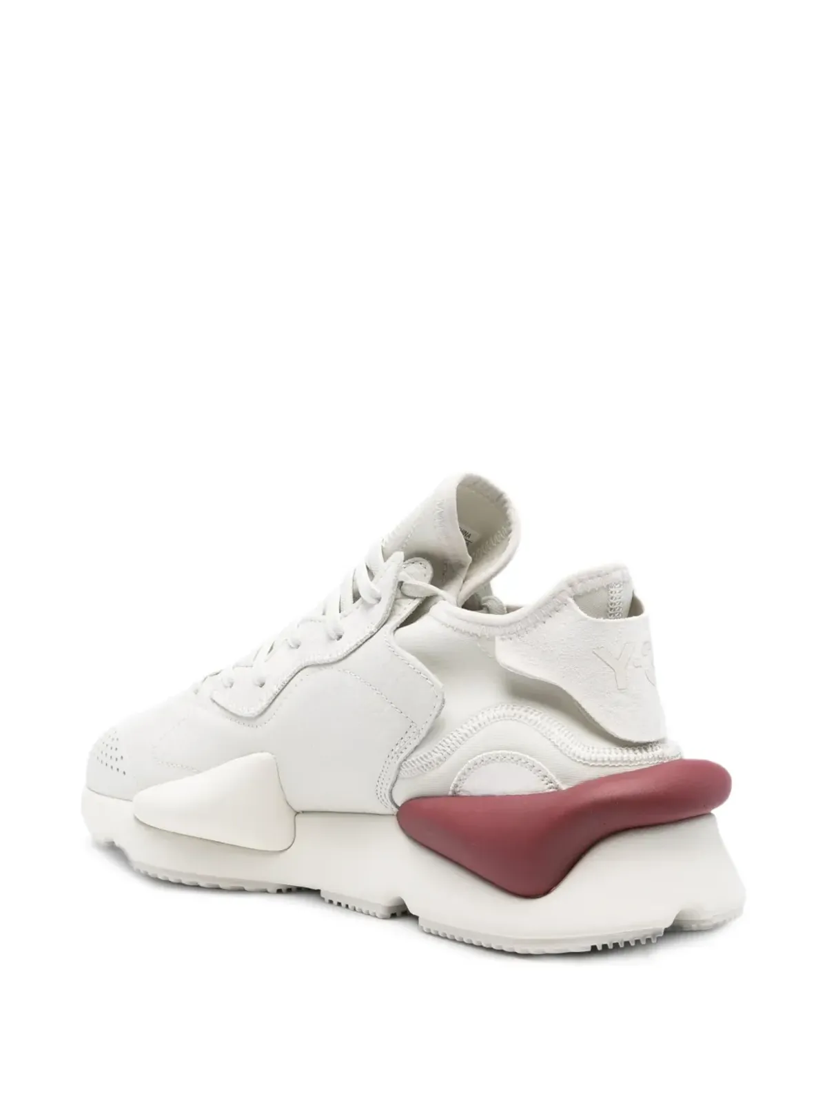 Y-3 Kaya レザーパネルドスニーカー ホワイト - 画像3
