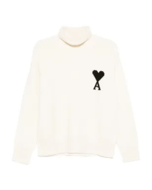 AMI Paris ロゴ タートルネックセーター - サムネイル1
