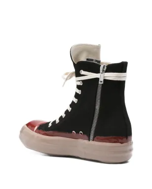 Rick Owens DRKSHDW ハイトップ レースアップスニーカー ブラック - サムネイル3