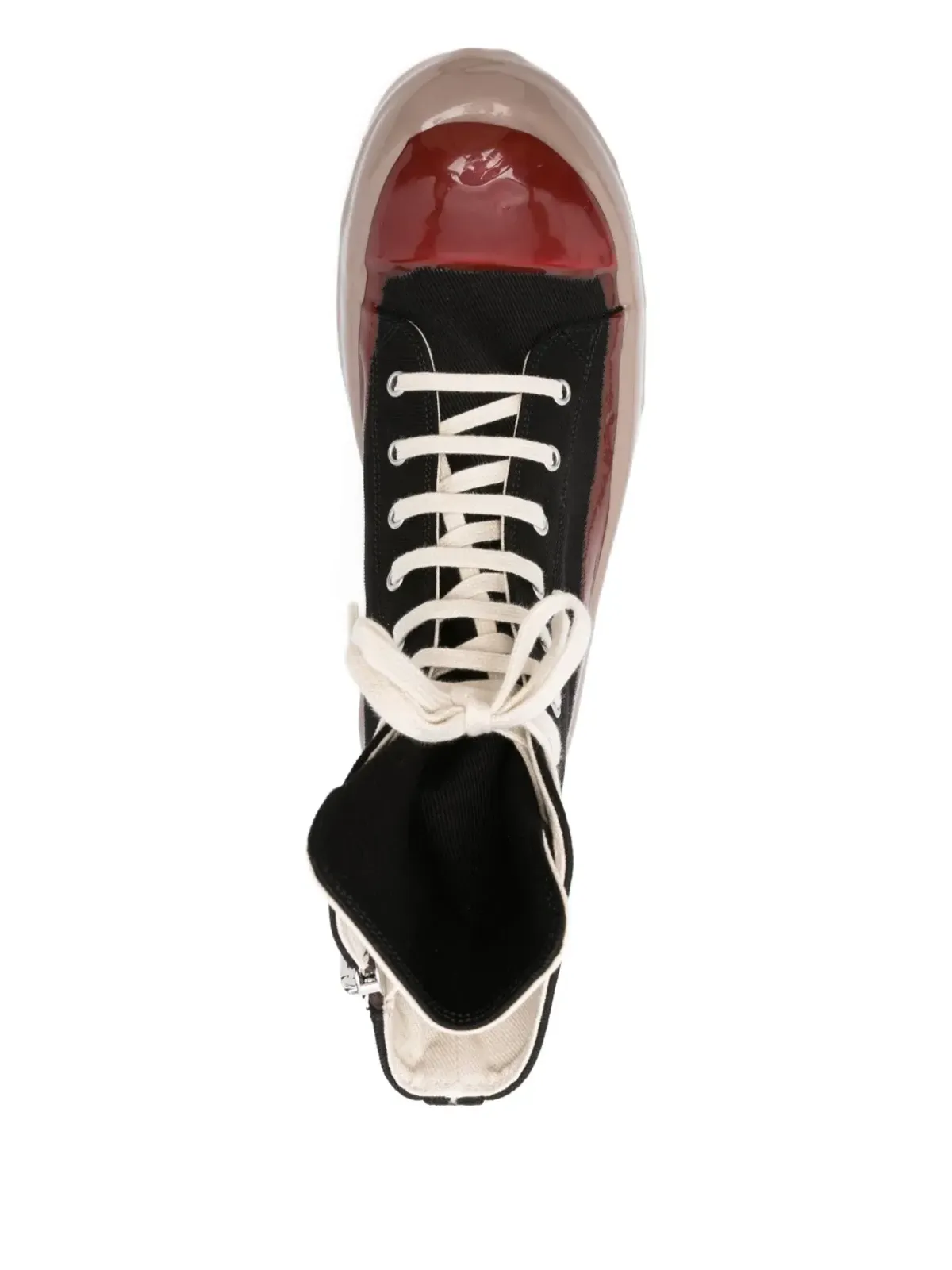 Rick Owens DRKSHDW ハイトップ レースアップスニーカー ブラック - 画像4
