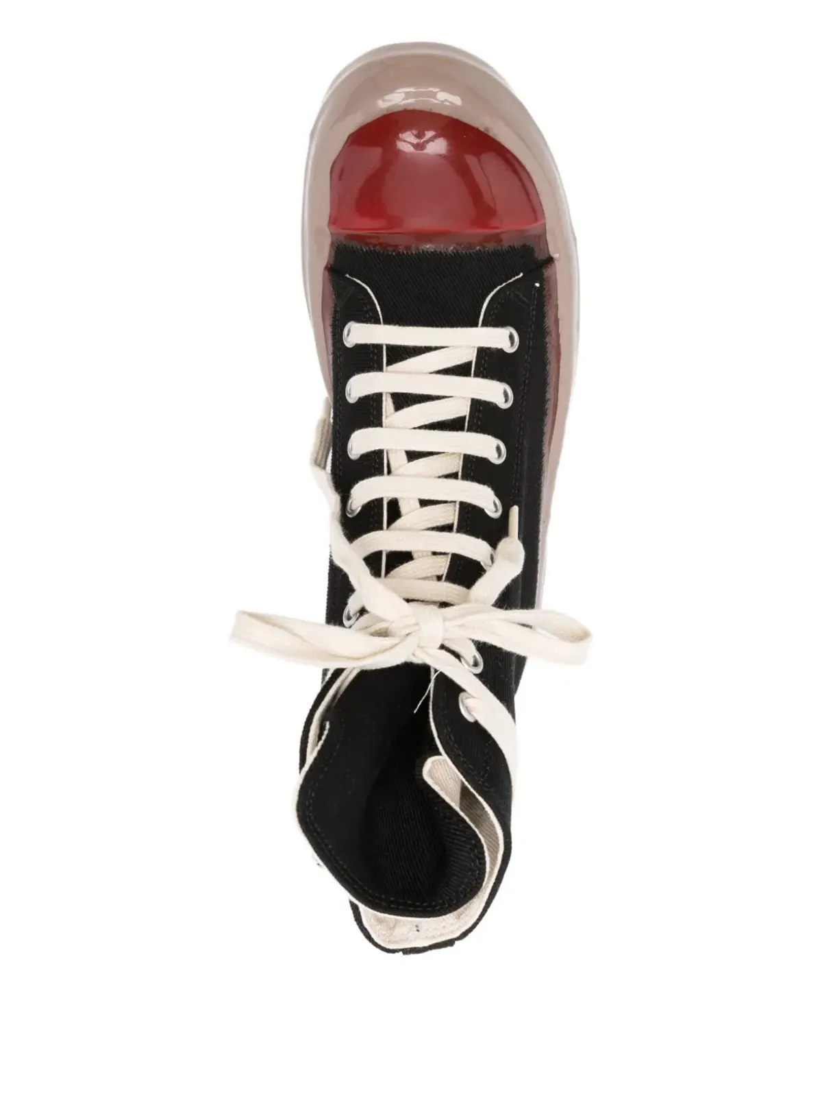 Rick Owens DRKSHDW ハイトップレースアップスニーカー - 画像4