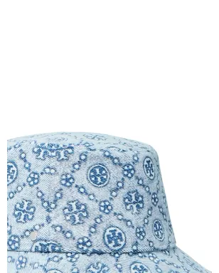 Tory Burch ダブルT バケットハット - ブルー - サムネイル2