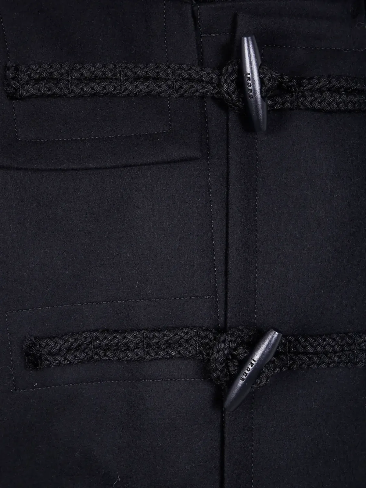 sacai hooded toggle-fastening jacket - Black - 画像3