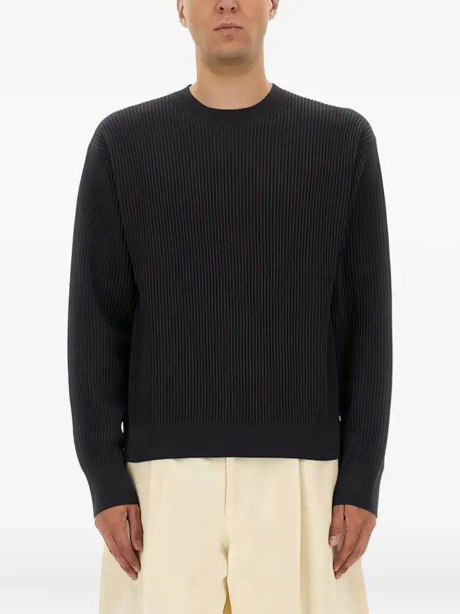 Studio Nicholson Studio Nicholson リブ編みクルーネックセーターの商品画像
