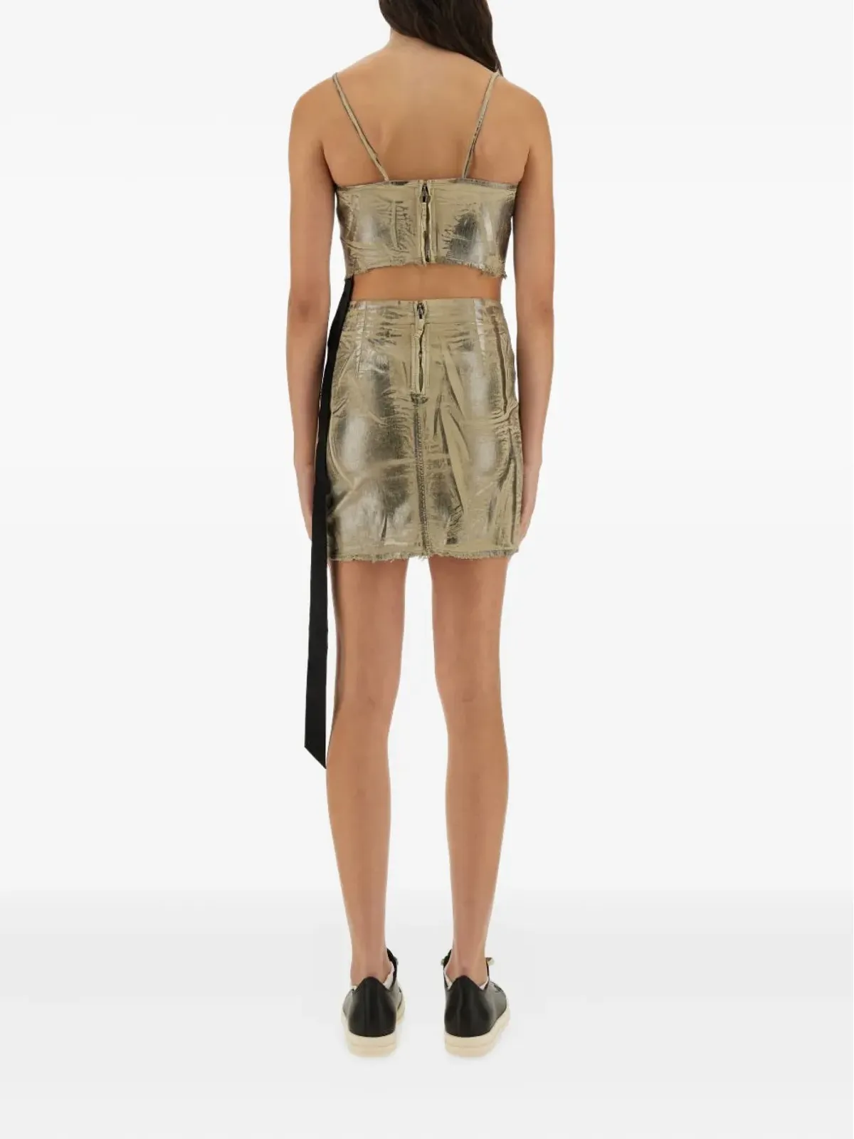 Rick Owens DRKSHDW スパゲッティストラップトップ - 画像3