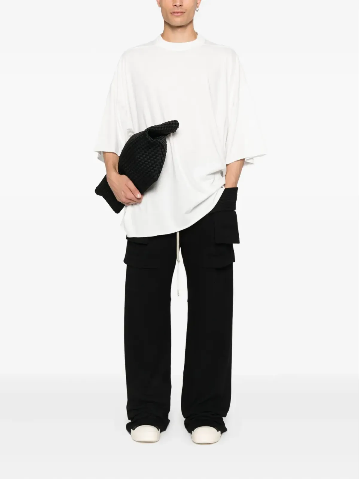 Rick Owens DRKSHDW ドロップドヘム Tシャツ - 画像2