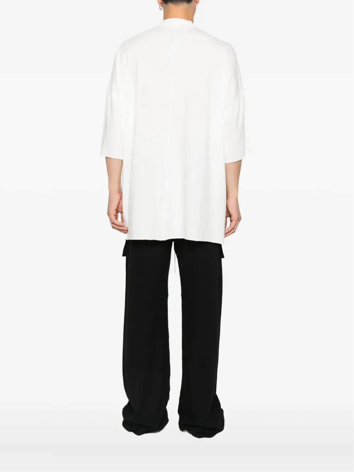 Rick Owens DRKSHDW ドロップドヘム Tシャツ - 画像3