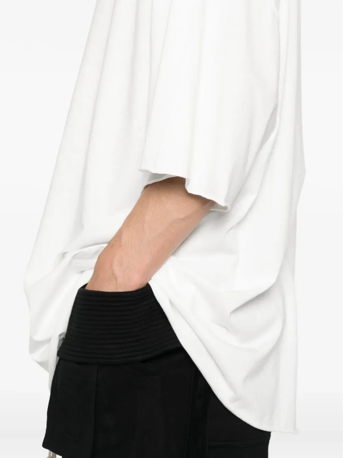 Rick Owens DRKSHDW ドロップドヘム Tシャツ - 画像4