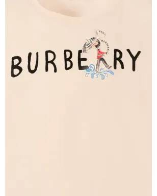 Burberry Kids グラフィックプリント コットン Tシャツ ピンク - サムネイル3