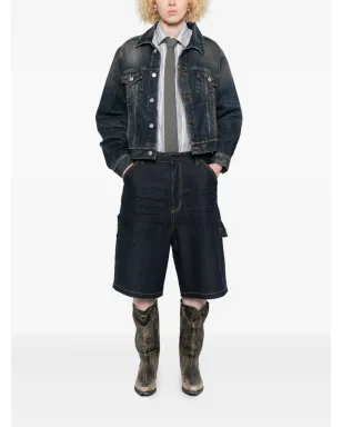 Balenciaga オフショルダーデニムジャケット - サムネイル2