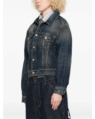 Balenciaga オフショルダーデニムジャケット - サムネイル3